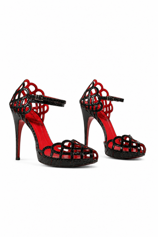 Cesare Paciotti Black High Heel Platforms PZ615910Y (CPW554)