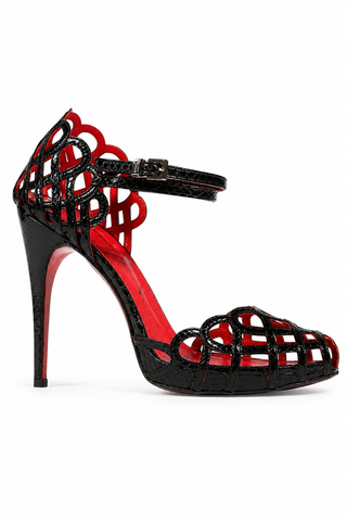 Cesare Paciotti Black High Heel Platforms PZ615910Y (CPW554)