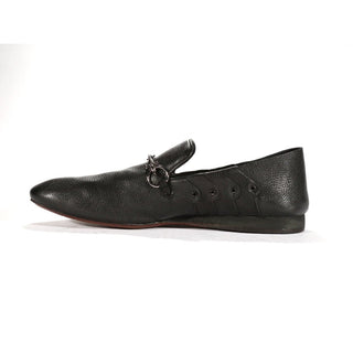 Cesare Paciotti Black Leather Horsebit Loafers PN49202BU (CPM5501)