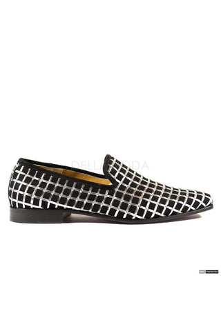 Cesare Paciotti Black & Silver / Argento Cam Loafers (CPM4006)