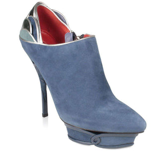 Cesare Paciotti Blue Suede Designer Bootsies Designer Shoes (CPW904)