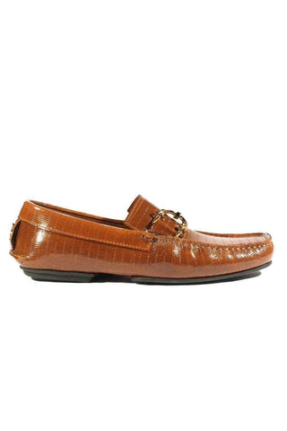 Cesare Paciotti Brown Glass Leather Moccasins (CPM2351)