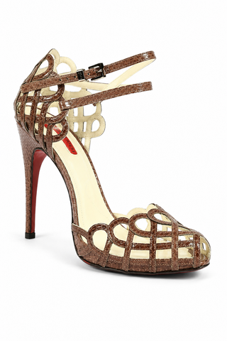 Cesare Paciotti Brown High Heel Platforms PZ615910Y (CPW555)