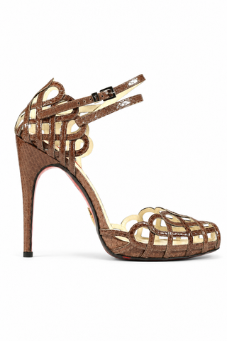 Cesare Paciotti Brown High Heel Platforms PZ615910Y (CPW555)
