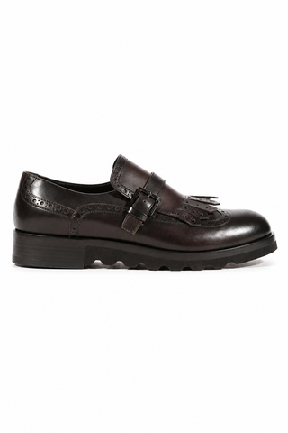 Cesare Paciotti Buckhold Loafers Black Calf Two Tone Tamponato (CPM5477)