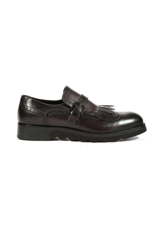 Cesare Paciotti Buckhold Loafers Black Calf Two Tone Tamponato (CPM5477)
