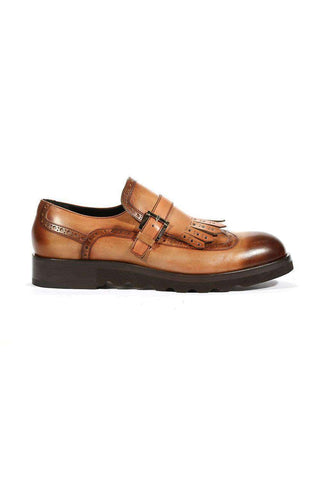 Cesare Paciotti Buckhold Loafers Camel/Brown Two Tone Tamponato Cuoio (CPM5478)
