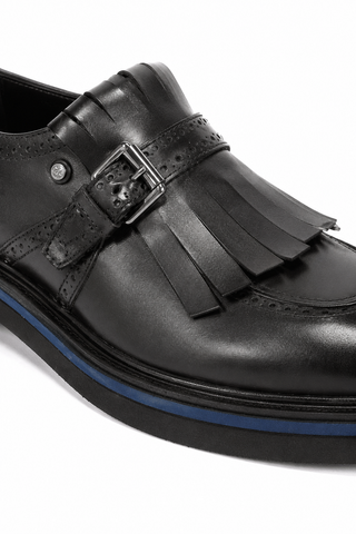 Cesare Paciotti Buckhold Loafers Foam Age Black 308 Madison (CPM5412)
