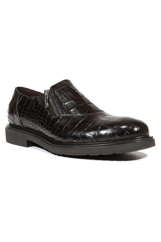 Cesare Paciotti Cocco Lux Rete Black Loafers (CPM5000)