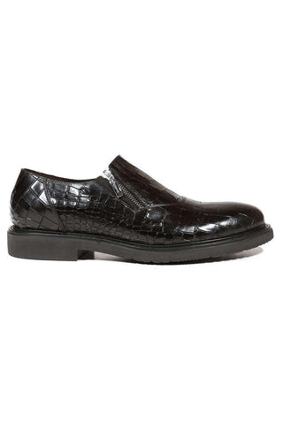 Cesare Paciotti Cocco Lux Rete Black Loafers (CPM5000)