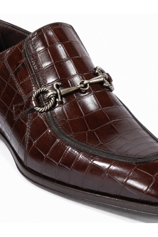 Cesare Paciotti Cocco Lux T Moro Brown Loafers (CPM5003)