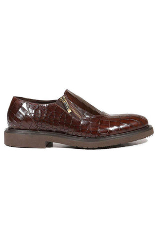 Cesare Paciotti Cocco Lux T Moro Rete Brown Loafers (CPM5001)