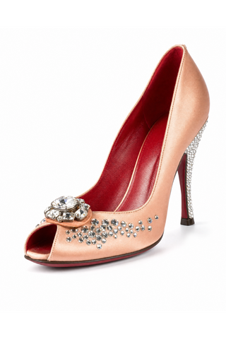 Cesare Paciotti Crystalized Satin Evening Pumps (CPWCRY251)
