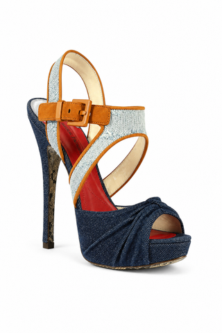 Cesare Paciotti Denim & Jean Platform Sandals PB873910T (CPW629)