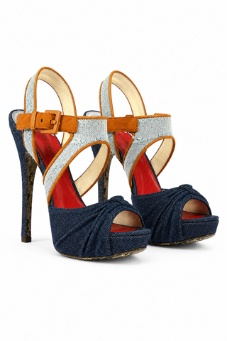 Cesare Paciotti Denim & Jean Platform Sandals PB873910T (CPW629)