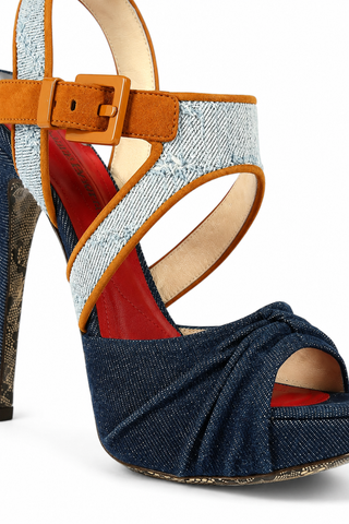 Cesare Paciotti Denim & Jean Platform Sandals PB873910T (CPW629)