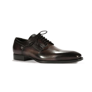 Cesare Paciotti Gray Leather Oxfords (CPM5489)