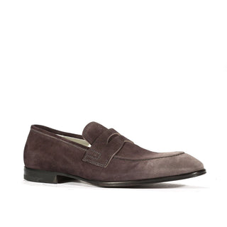 Cesare Paciotti Gray Suede Penny Loafers (CPM564)