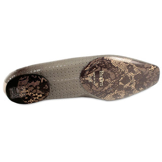 Cesare Paciotti Grey Patent Bow-Tie Ballerina Slippers (CPW646)
