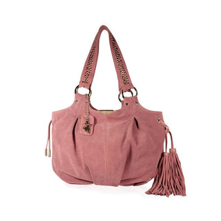 Cesare Paciotti Handbag Large Suede Rose Tote Bag (CP1508)