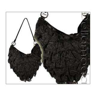 Cesare Paciotti Handbags, Black Lace Purse Ebe Handbag (CP1701)