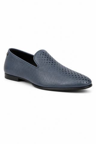Cesare Paciotti Hippie Navy Leather Loafers (CPM2644)