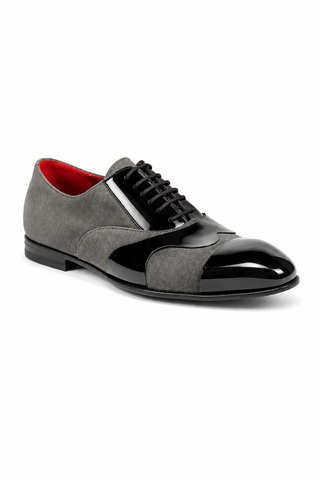 Cesare Paciotti Kid Suede Antracite Suede / Plastic Oxfords (CPM2574)