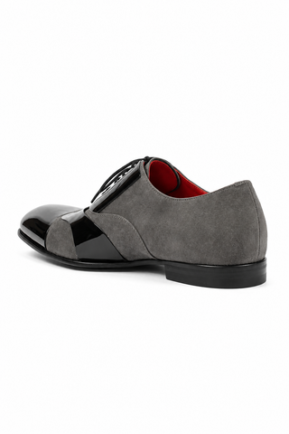 Cesare Paciotti Kid Suede Antracite Suede / Plastic Oxfords (CPM2574)