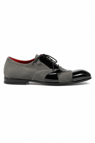 Cesare Paciotti Kid Suede Antracite Suede / Plastic Oxfords (CPM2574)