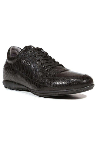 Cesare Paciotti Lizard Calf Black Sneakers (CPM5025)