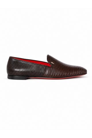 Cesare Paciotti Lizard Fondente Loafer