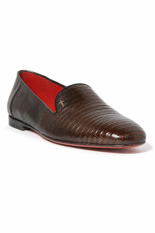 Cesare Paciotti Lizard Fondente Loafer