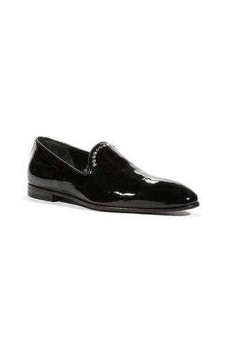 Cesare Paciotti Loafers Patent Calf Black Designer Formal Shoes (CPM5463)