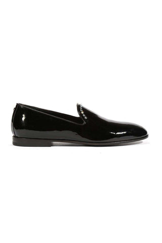 Cesare Paciotti Loafers Patent Calf Black Designer Formal Shoes (CPM5463)