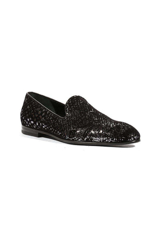 Cesare Paciotti Loafers Suede Paill Flock Black (CPM5485)