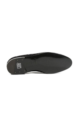 Cesare Paciotti Loafers Suede Paill Flock EclipseA Navy (CPM5486)