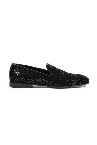 Cesare Paciotti Loafers Suede Paill Flock EclipseA Navy (CPM5486)