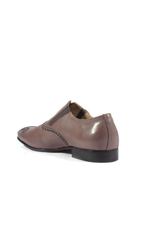Cesare Paciotti Luxury Italian Men's Designer Shoes Amazzonia Taupe Leather Loafers (CPM2615)