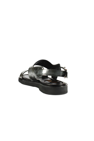 Cesare Paciotti Luxury Italian Men's Designer Shoes Antique Fumo Glass Leather Gladiator Sandals (CPM2374)