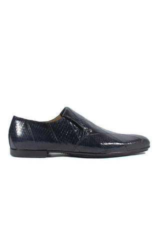 Cesare Paciotti Luxury Italian Men's Designer Shoes Ayer Lux Navy Leather Loafers (CPM2622)