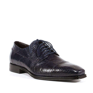 Cesare Paciotti Luxury Italian Ayer Lux Navy Leather Oxfords (CPM3071)