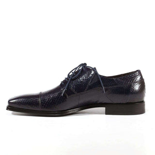 Cesare Paciotti Luxury Italian Ayer Lux Navy Leather Oxfords (CPM3071)
