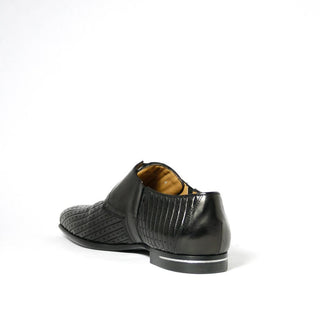 Cesare Paciotti Luxury Italian Baby Lux Black Buckled Nappa Loafers (CPM2330)