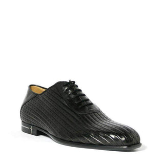 Cesare Paciotti Luxury Italian Baby Lux Black Leather Oxfords (CPM2332)-AmbrogioShoes