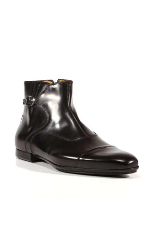 Cesare Paciotti Luxury Italian Men's Designer Shoes Baio Black Leather Boots (CPM3108)