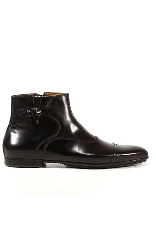Cesare Paciotti Luxury Italian Men's Designer Shoes Baio Black Leather Boots (CPM3108)