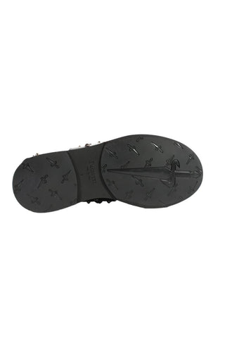 Cesare Paciotti Luxury Italian Men's Designer Shoes Black Leather Studded Gladiator Sandals (CPM2373