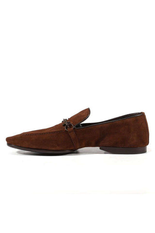 Cesare Paciotti Luxury Italian Men's Designer Shoes Camoscio Fondente Brown Nappa Suede Loafers (CPM3136)