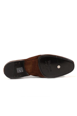 Cesare Paciotti Luxury Italian Men's Designer Shoes Camoscio Fondente Brown Nappa Suede Loafers (CPM3136)