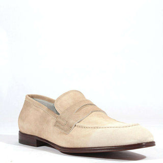 Cesare Paciotti Luxury Italian Designer Mens Shoes Two-Tone Beige Oxfords (CPM565)-AmbrogioShoes
